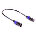 DMX cable 3M-5F XLR 50cm black DMX adapter cable 3M-5F XLR 50cm black