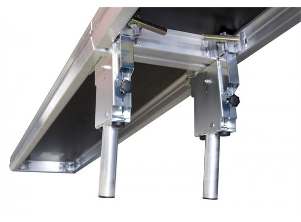 Ramp support for 3 decks in line 