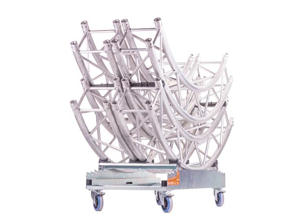 Strong Girl truss 30 with 4x 125mm castor with brake