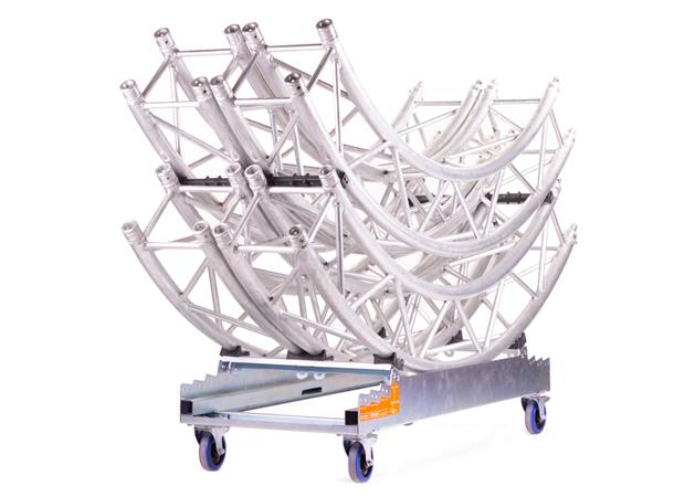 Strong Girl truss 30 with 4x 125mm castor with brake