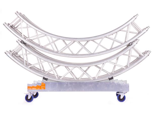 Strong Girl truss 30 with 4x 125mm castor with brake