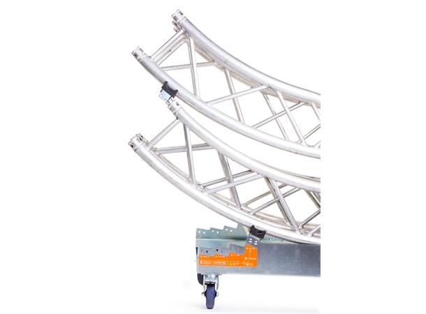 Strong Girl truss 30 with 4x 125mm castor with brake