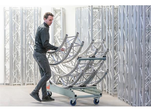 Strong Girl truss 30 with 4x 125mm castor with brake