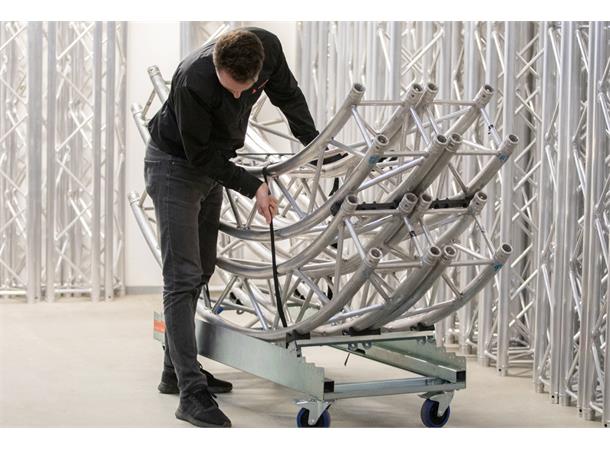 Strong Girl truss 30 with 4x 125mm castor with brake