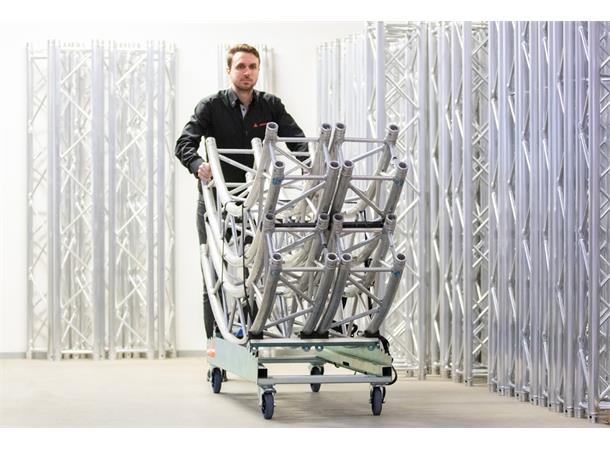Strong Girl truss 30 with 4x 125mm castor with brake