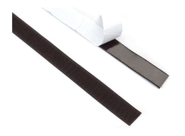 Velcro tape Velcro tape, hook 25 m x 20 mm black 