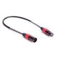 DMX cable 5M-3F XLR 50cm black DMX adapter cable 5M-3F XLR 50cm black