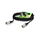 Network cable CAT7 PUR, sort,  2,00m Terminert Cat7 kabel.