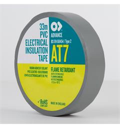 Advanced PVC Tape, Grå, 19mm x 33m Elektrisk isolerende tape.