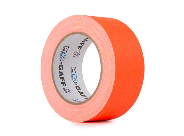 PRO FLUORESCENT, FL Orange, 48mm x 22.8m Gaffa Tape for oppmerking 