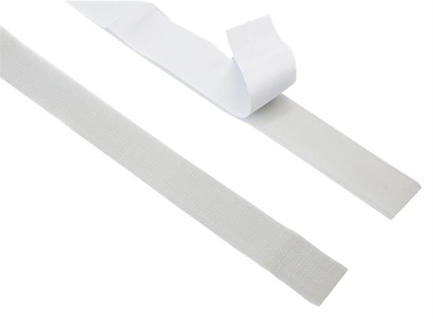 Velcro tape Velcro tape, hook 25 m x 20 mm grey