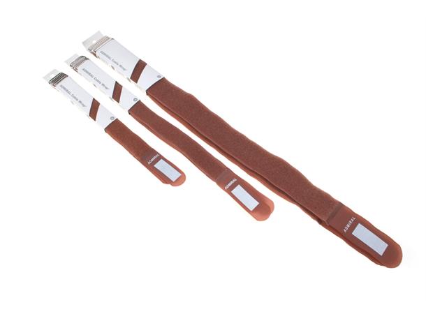 Cable wrap 26cm brown 5 p. Cable wrap 26cm brown 5 pieces