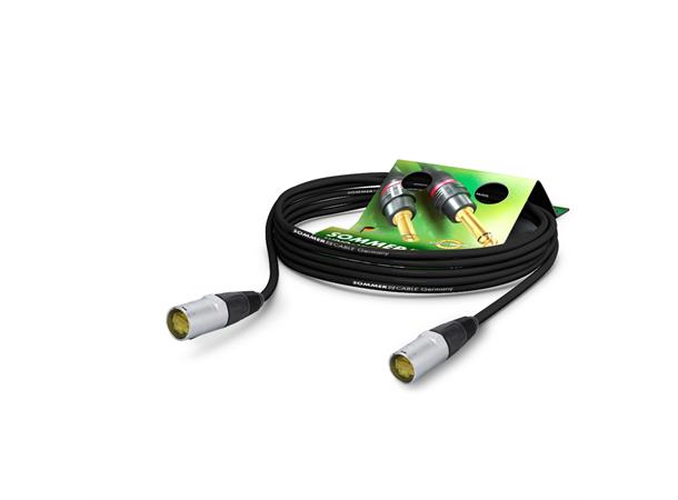 Network cable CAT7 PUR, sort,  5,00m Terminert Cat7 kabel. 