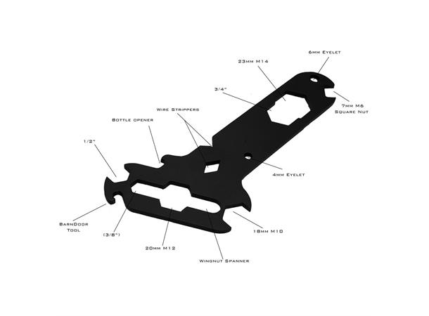 Riggers Multi-tool 14 tools in one hand 