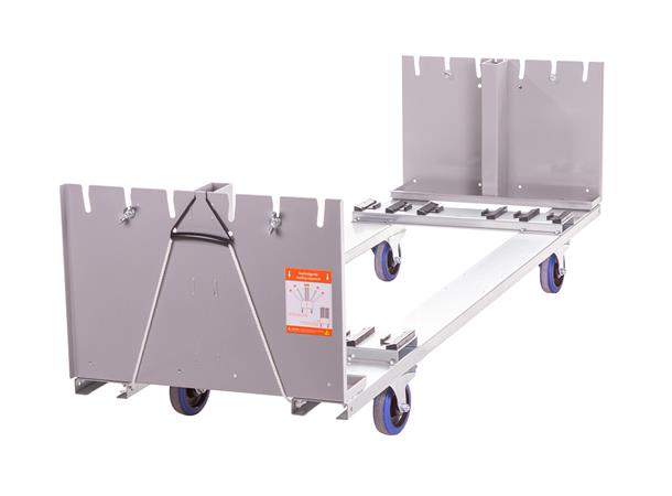 Stage deck dolly basic 2 meter Unassembled with 4x castor with brake 