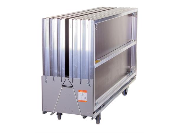 Stage deck dolly basic 2 meter Unassembled with 4x castor with brake 