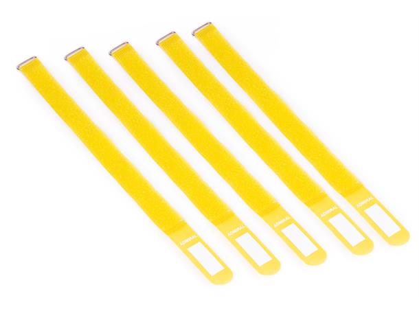 Cable wrap 38cm yellow 5 p. Cable wrap 38cm yellow 5 pieces