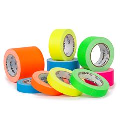 PRO FLUORESCENT Matt Gaffa Tape for oppmerking