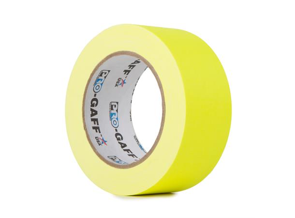 PRO FLUORESCENT, FLG Gul, 48mm x 22.8m Gaffa Tape for oppmerking