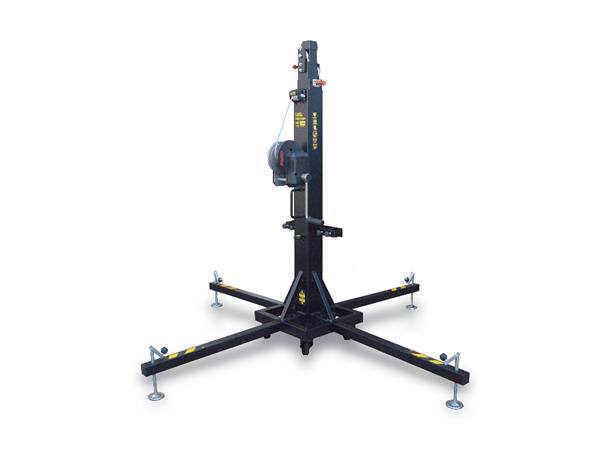 Fantek 5,3m, 225kg, Black Telescopic steel tower