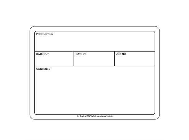 PAL Label Starter 10pack Black on White Background 