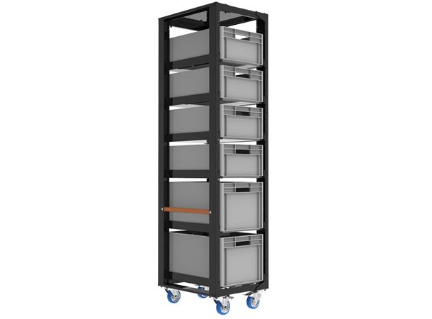 Storage cart height 203 with set C and top lid