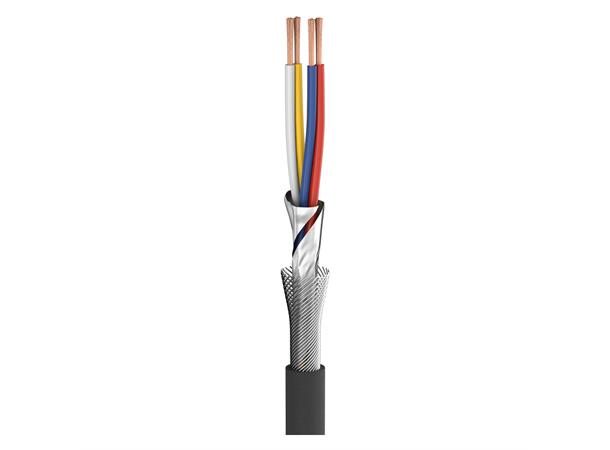 SC-SQUARE 4-CORE Microphonc. / sort Sofistikert high-end kabel.