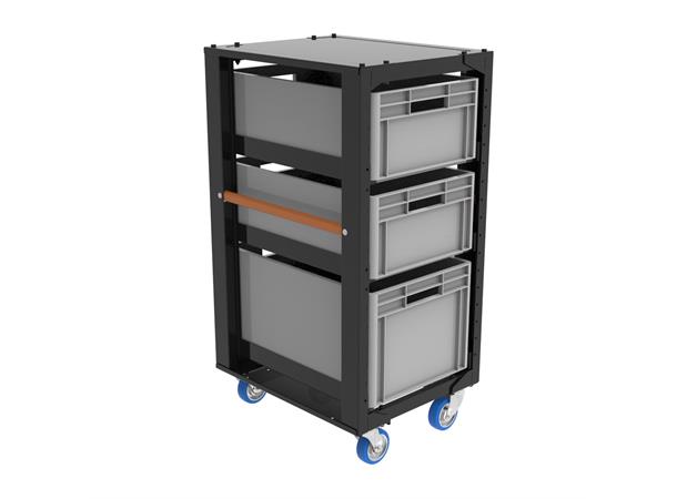 Storage cart height 110 with set A and top lid