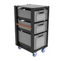 Storage cart height 110 with set A and top lid