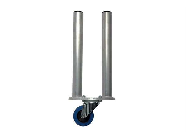 DOUBLE LEG WITH CASTOR H=60CM Riser wheels