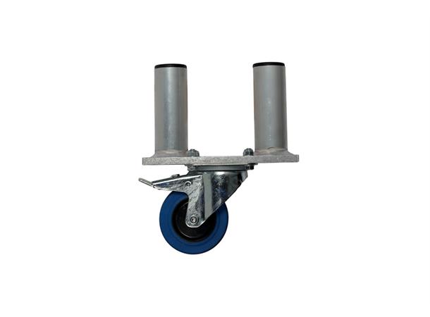 DOUBLE LEG  CAST /BRAKE H=30CM Riser wheels 
