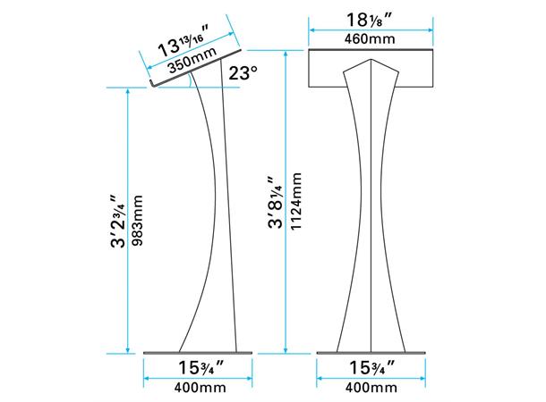 OPTI Trilite 100 Series BLADE LCT Blade Lectern 
