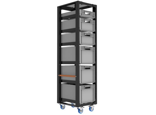 Storage cart height 203 with set B and top lid