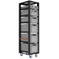 Storage cart height 203 with set B and top lid
