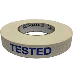 Warning Tape Warning Tape TESTED BLUE ON WHITE