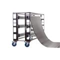Ballet floor cart length 210 4x castor with brake