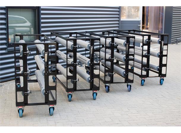 Ballet floor cart length 210 4x castor with brake 