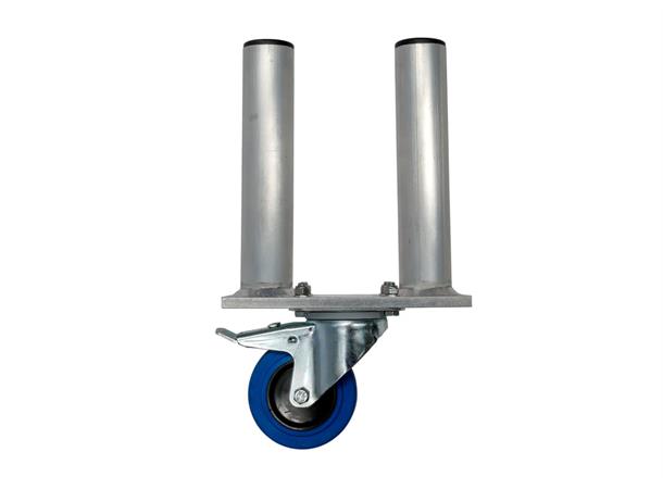 DOUBLE LEG  CAST /BRAKE H=60CM Riser wheels