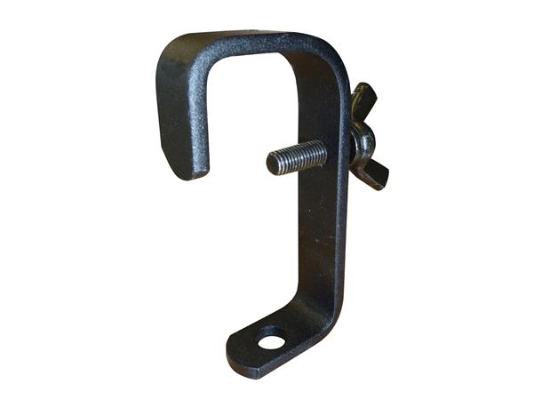 HOOK CLAMP 50mm STAND Sort Teaterkrok 50mm STAND. (25x6 flat) (b) 