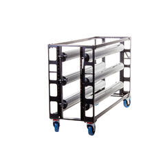 Ballet floor cart length 230 4x castor with brake