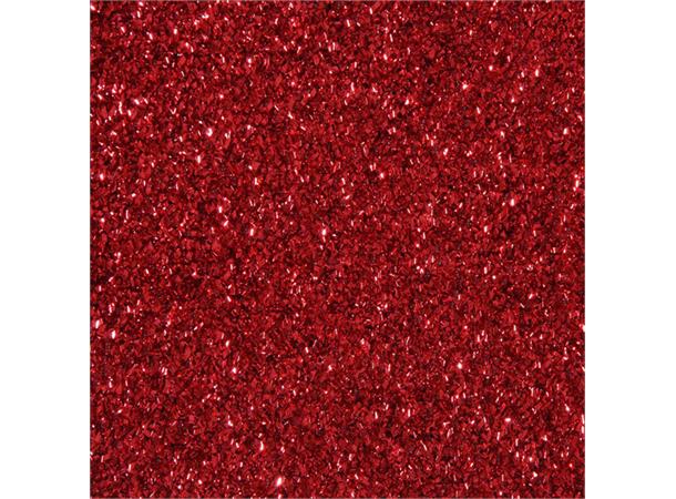 Brillant Rød 100 % Polyester, Pris pr. meter 