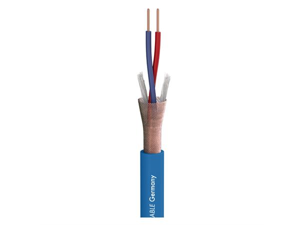 SC-STAGE Microphoncabel, 2x0,22mm², blå Høy kvalitet, oxygenfri kobber.