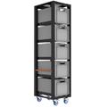 Storage cart height 203 with set A and top lid