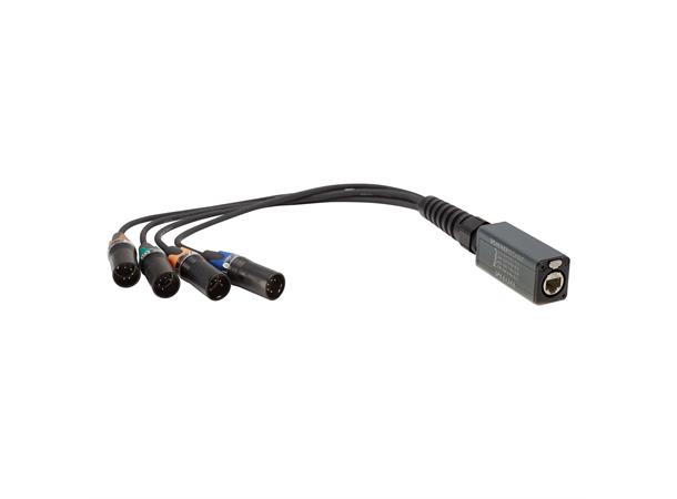 Ethercon split AES/DMX Adapter Ethercon CAT DMX Adapter XLR5 male 