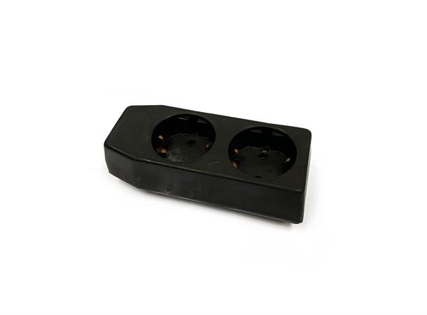 2-vei skjøtekontakt Sort kraftig grenuttak til scenebruk 