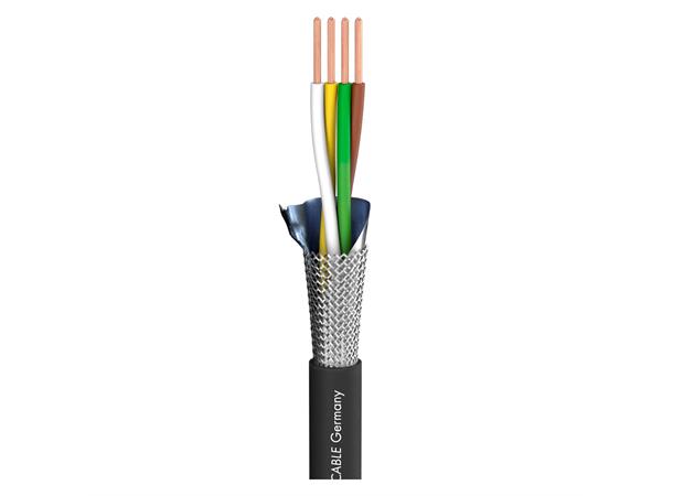 BINARY 434 DMX-Kabel 4-adrig/ sort Fleksibel DMX kabel.