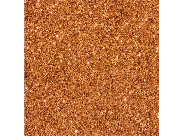 Brillant Kobber brun 100 % Polyester, Pris pr. meter