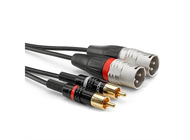 HICON BASIC+ SERIES HICON BASIC+ SERIES 2xXLR male <> 2xRCA 