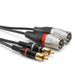 HICON BASIC+ SERIES HICON BASIC+ SERIES 2xXLR male <> 2xRCA