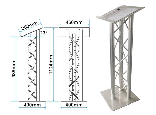 OPTI Trilite 200 Series TR LCT Triangular Truss Lectern 